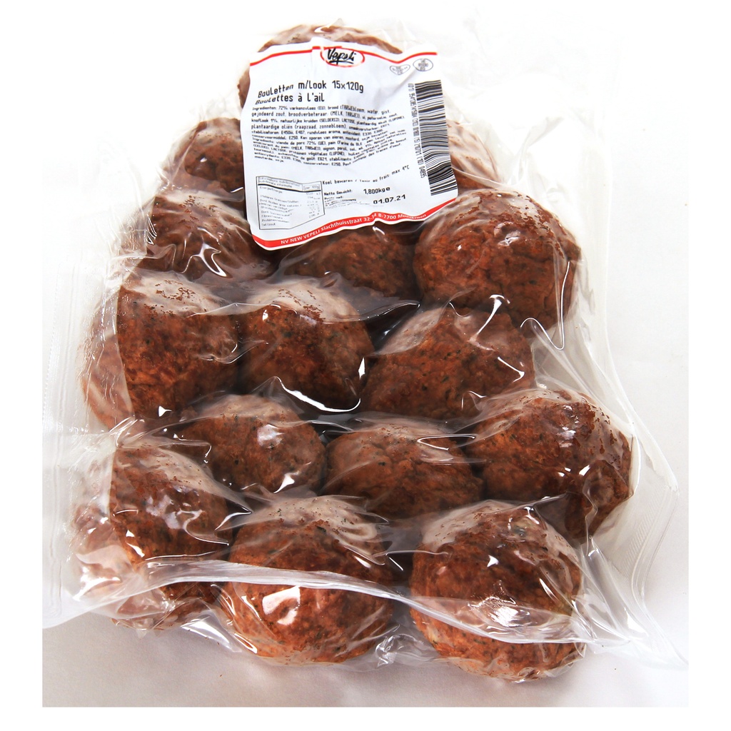 Boulette à l'ail  Vepeli 15 x 120 gr