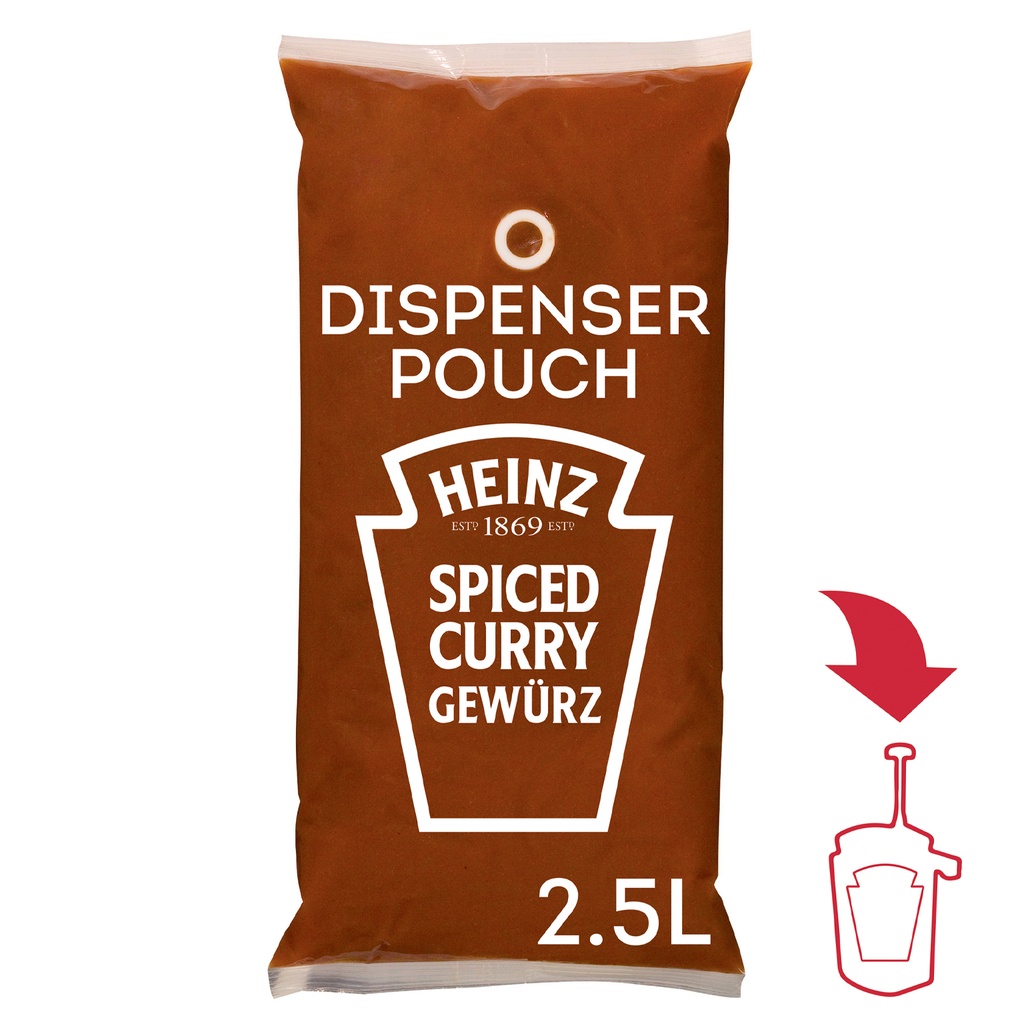Curry Ketchup Sauce -O-Mat Heinz 3 x 2,5 L