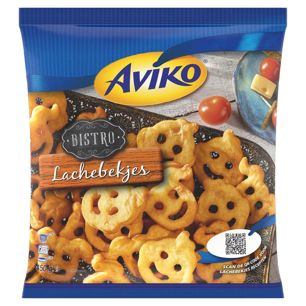Sourires de pommes de terres Aviko 450 gr