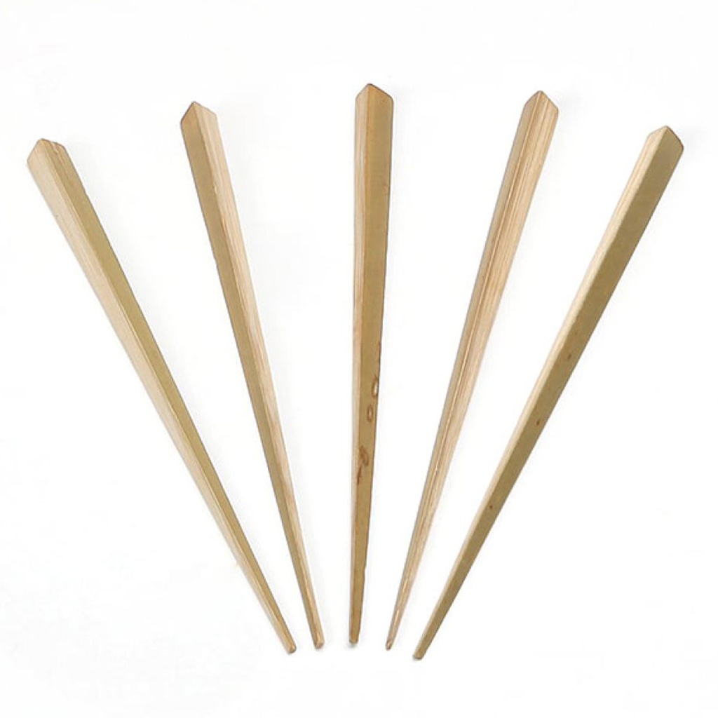 Pique Bamboe Triangle Sier 90 Mm - 200 pcs