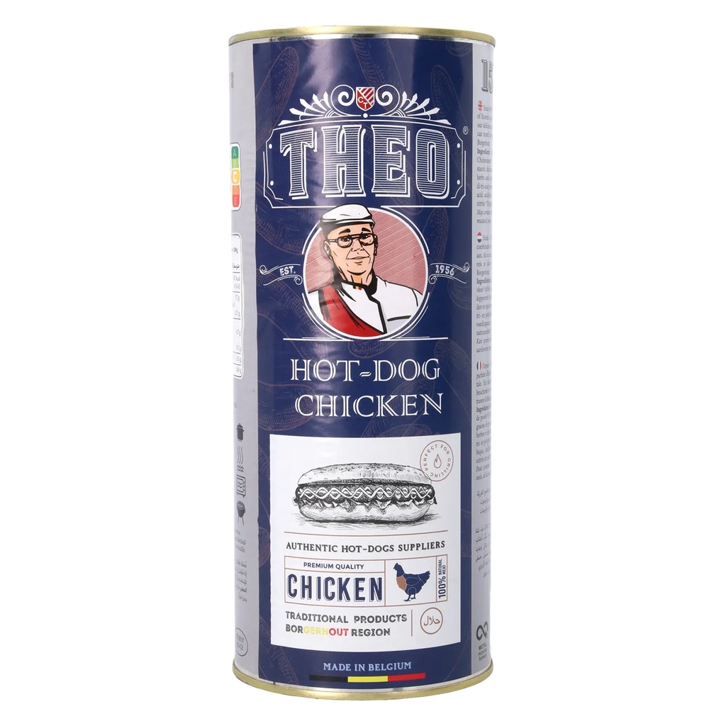 Theo Hot Dog Boeuf - poulet 15 pcs