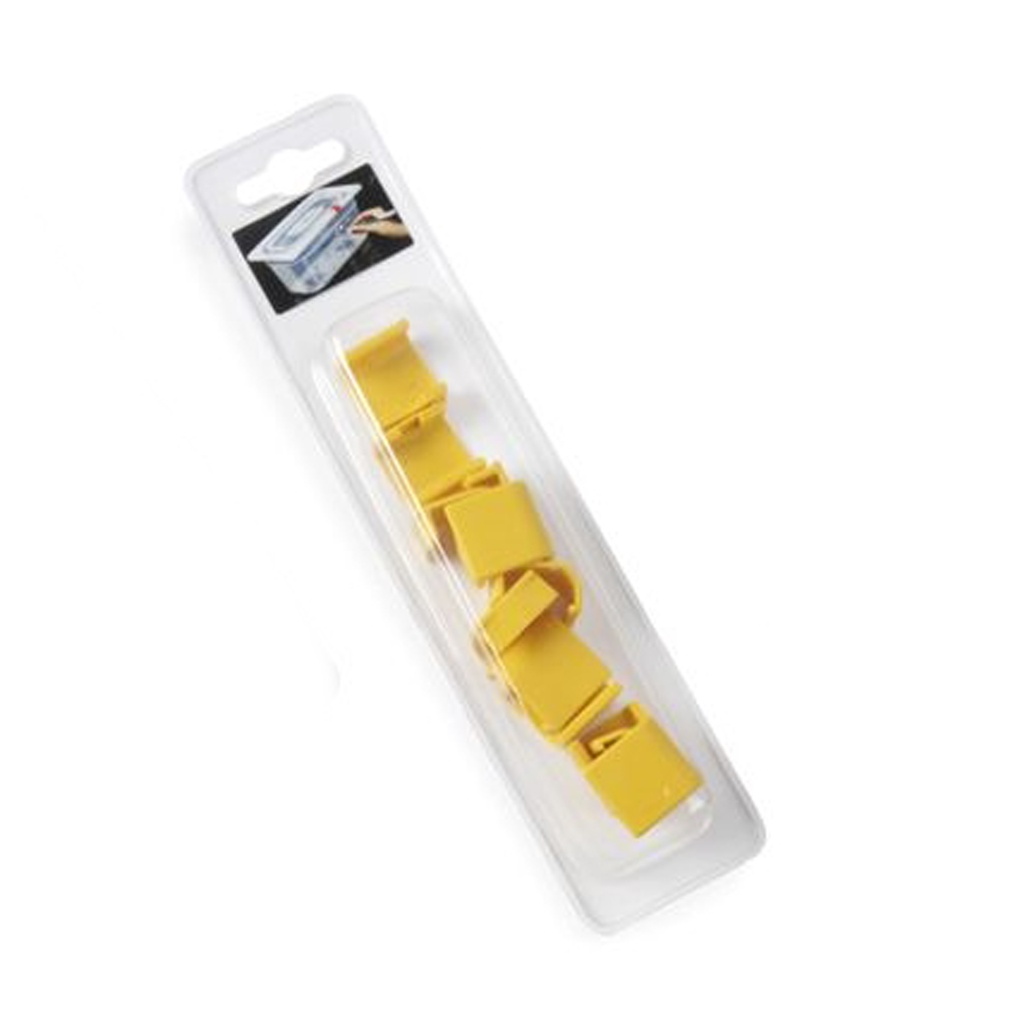 Clips Couvercle 12 pcs - Jaune - Hendi - 880685