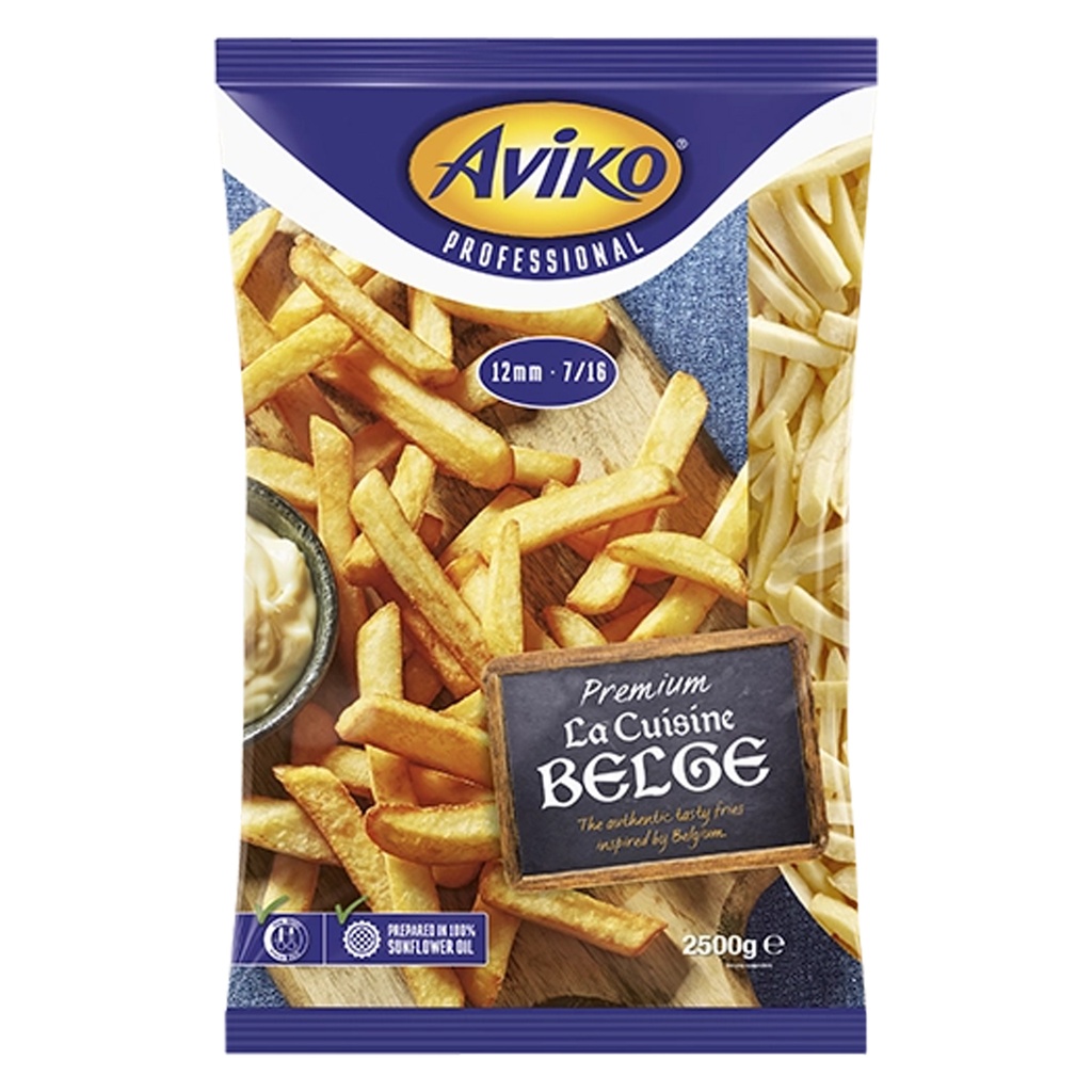 Frites 12mm - Congelé Artisanale  La Cuisine Belge 2,5 kg