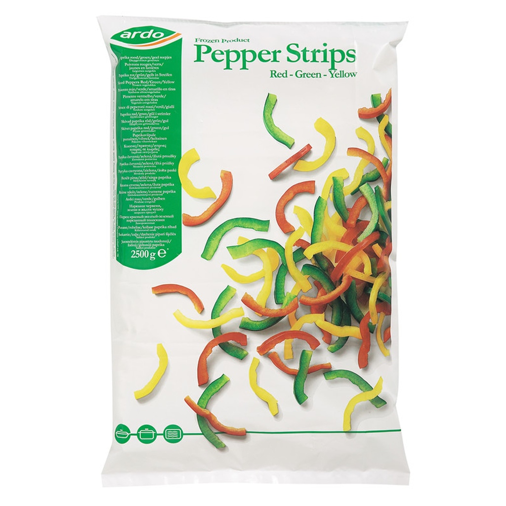 Poivrons Lanieres Vert/Rouge/Jaune Ardo 1 kg
