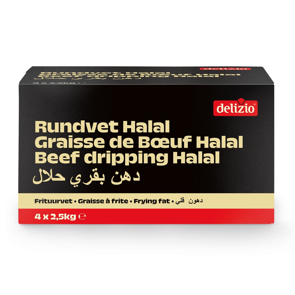 Graisse De Boeuf Halal Delizio 4 x 2,5 kg