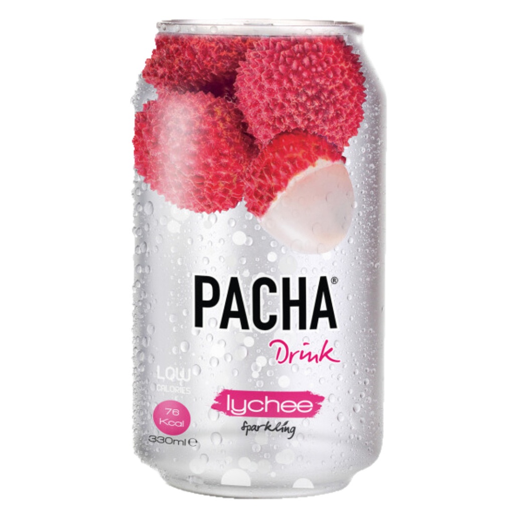 Pacha Lychee Pétillante Boîte 24 x 33 cl