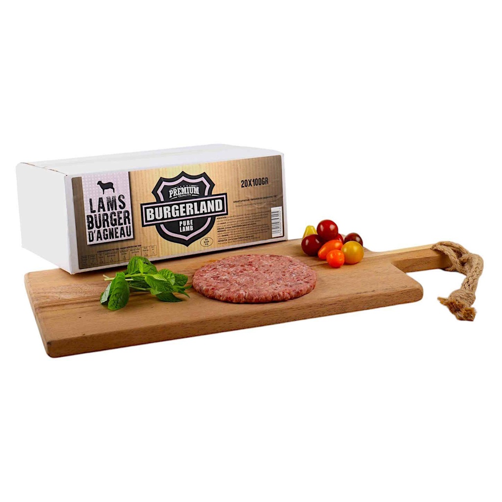 Burger d'Agneau Burgerland 20 x 100 gr