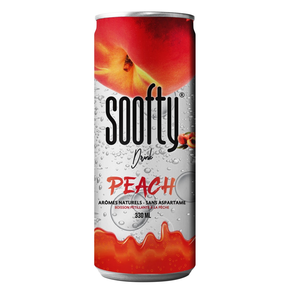 Soofty Peach Can 24 x 33 cl
