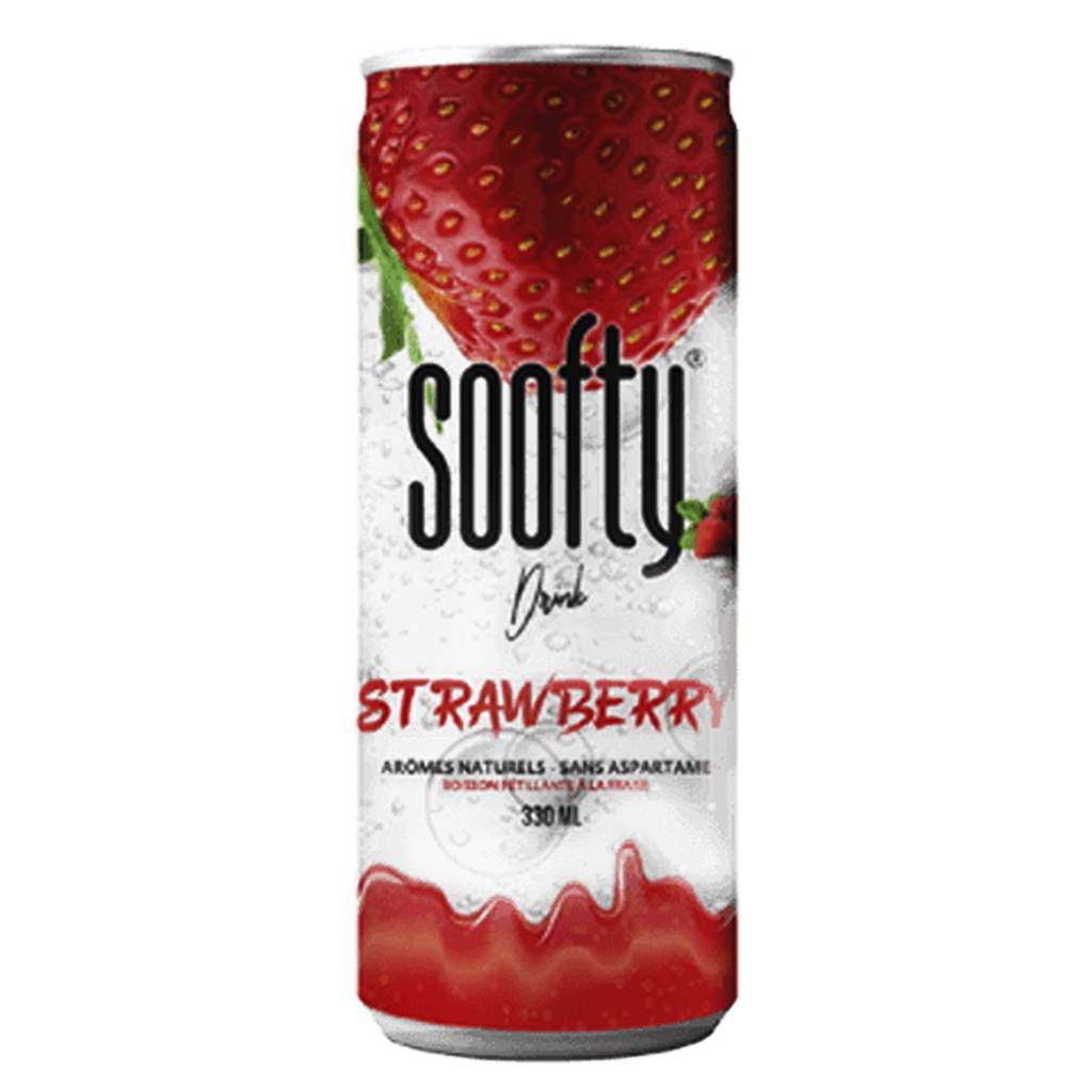 Soofty Fraise Can 24 x 33 cl