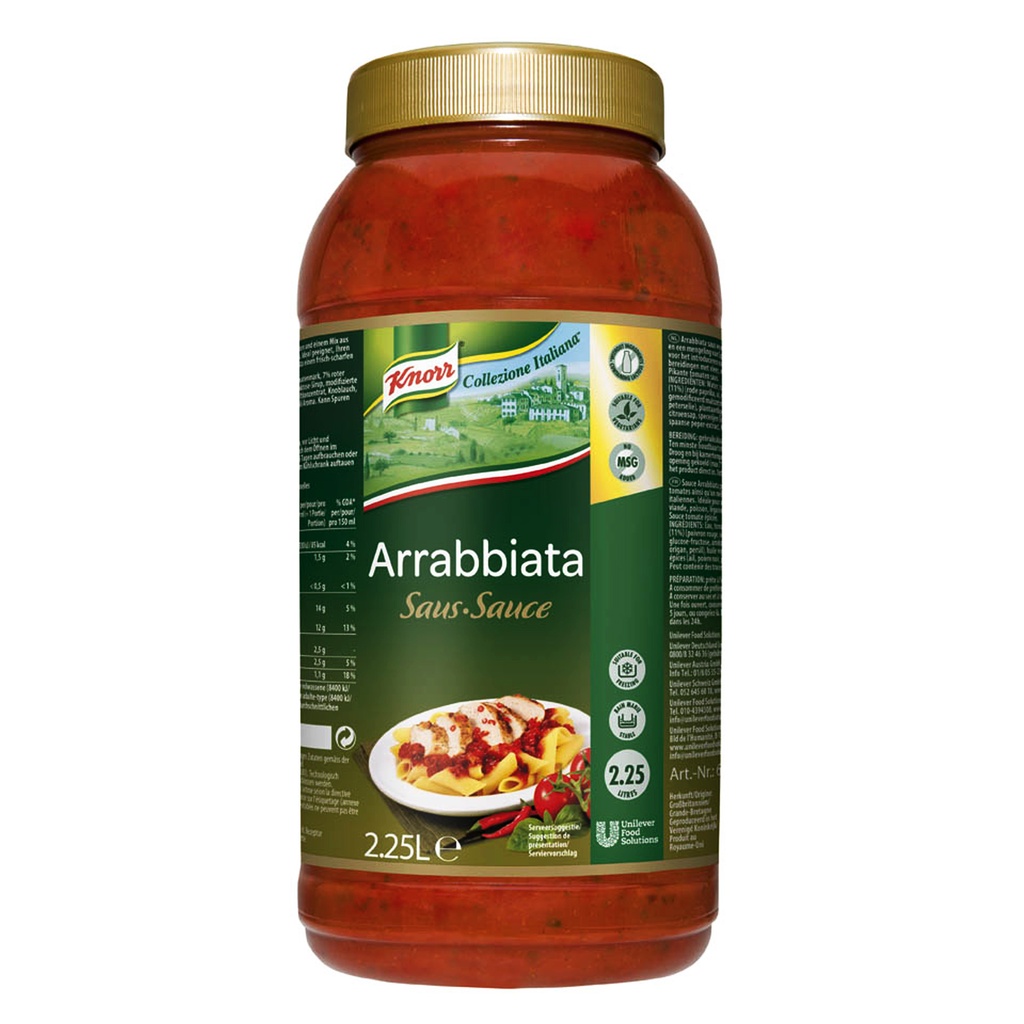 Arrabiata Saus Knorr 2,25 L