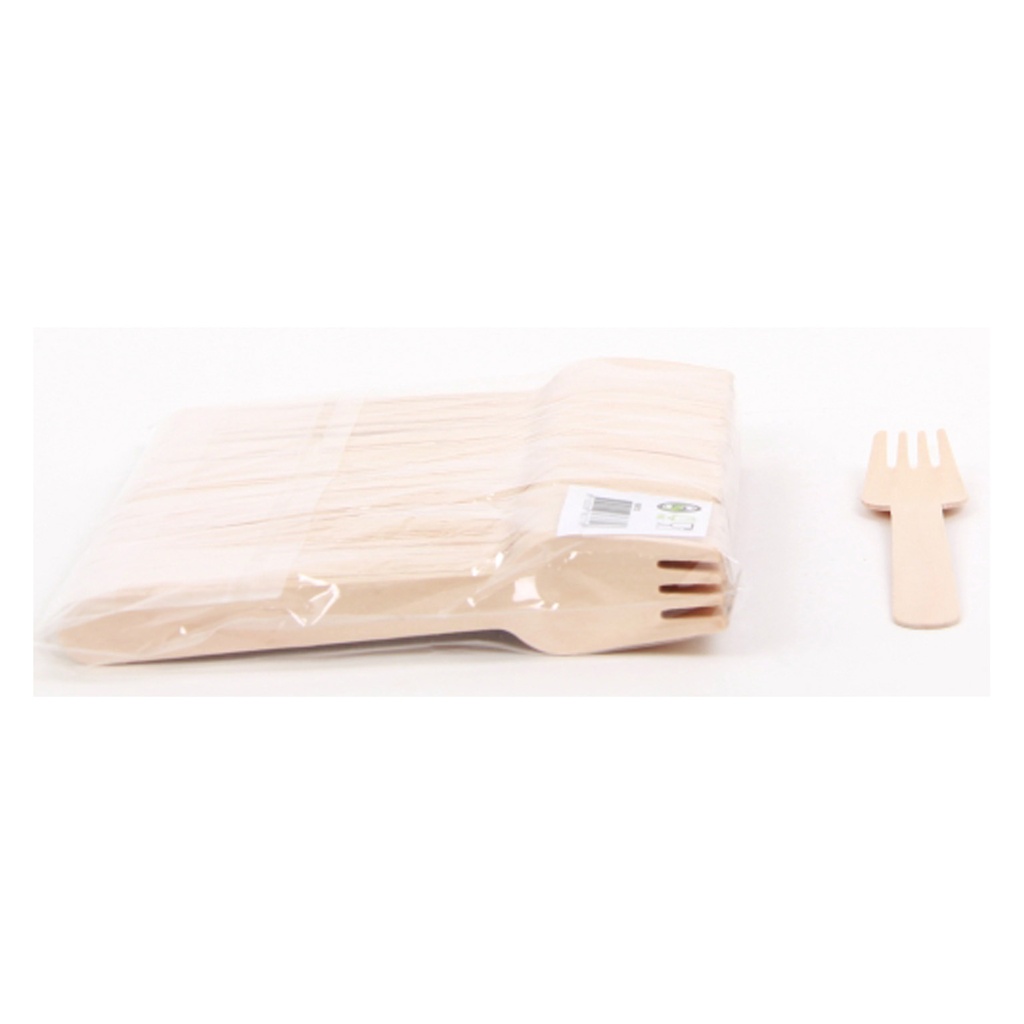 Fourchettes en Bois 16 cm 100 pcs