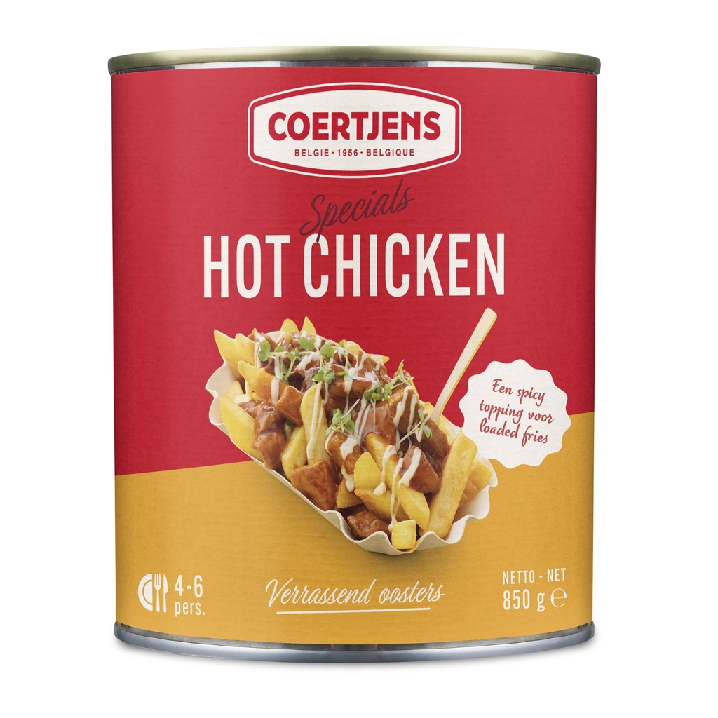 Hot Chicken Coertjens 850 gr 