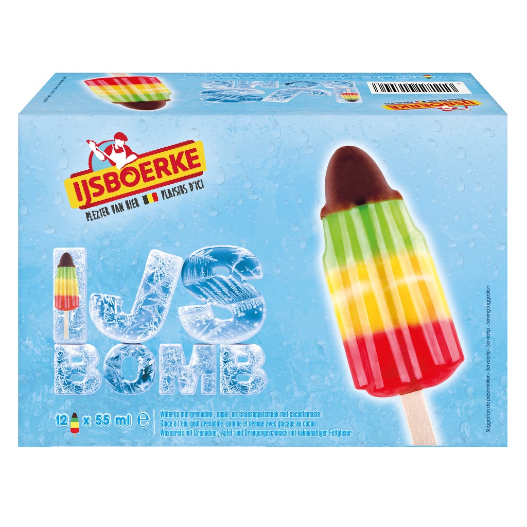 Icebom (Raket) Ijsboerke 12 x 55 ml
