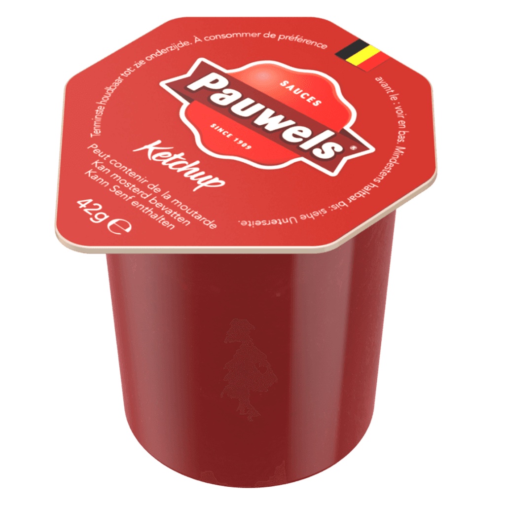 Tomates Ketchup Portions Cups Pauwels 120 x 42 gr