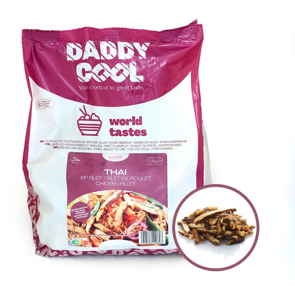 Thai Filet De Poulet Tranches World Tastes - Daddy Cool -  1,5 kg 