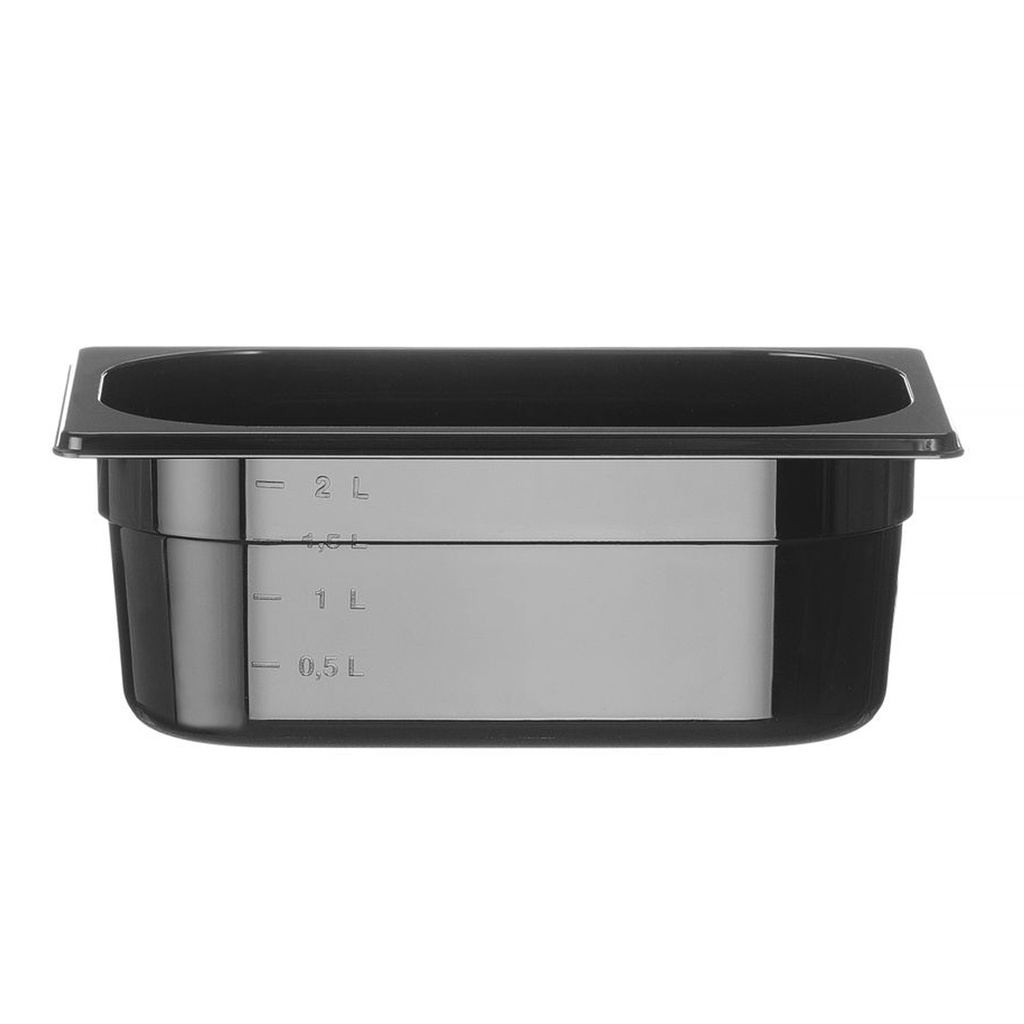 Gastronorm 1/4 pc black - Hendi - 862629