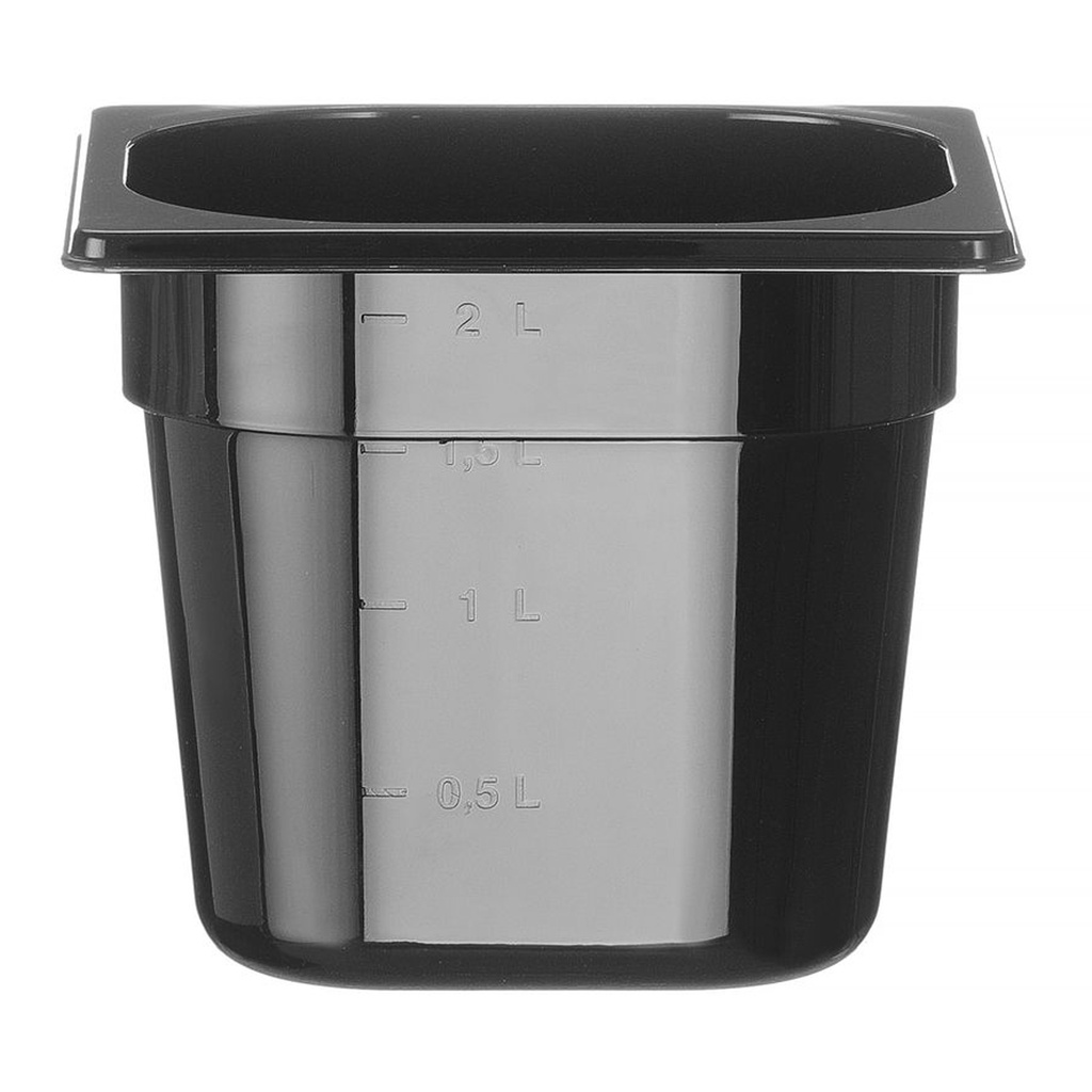 Gastronorm 1/6 pc black - Hendi - 862711