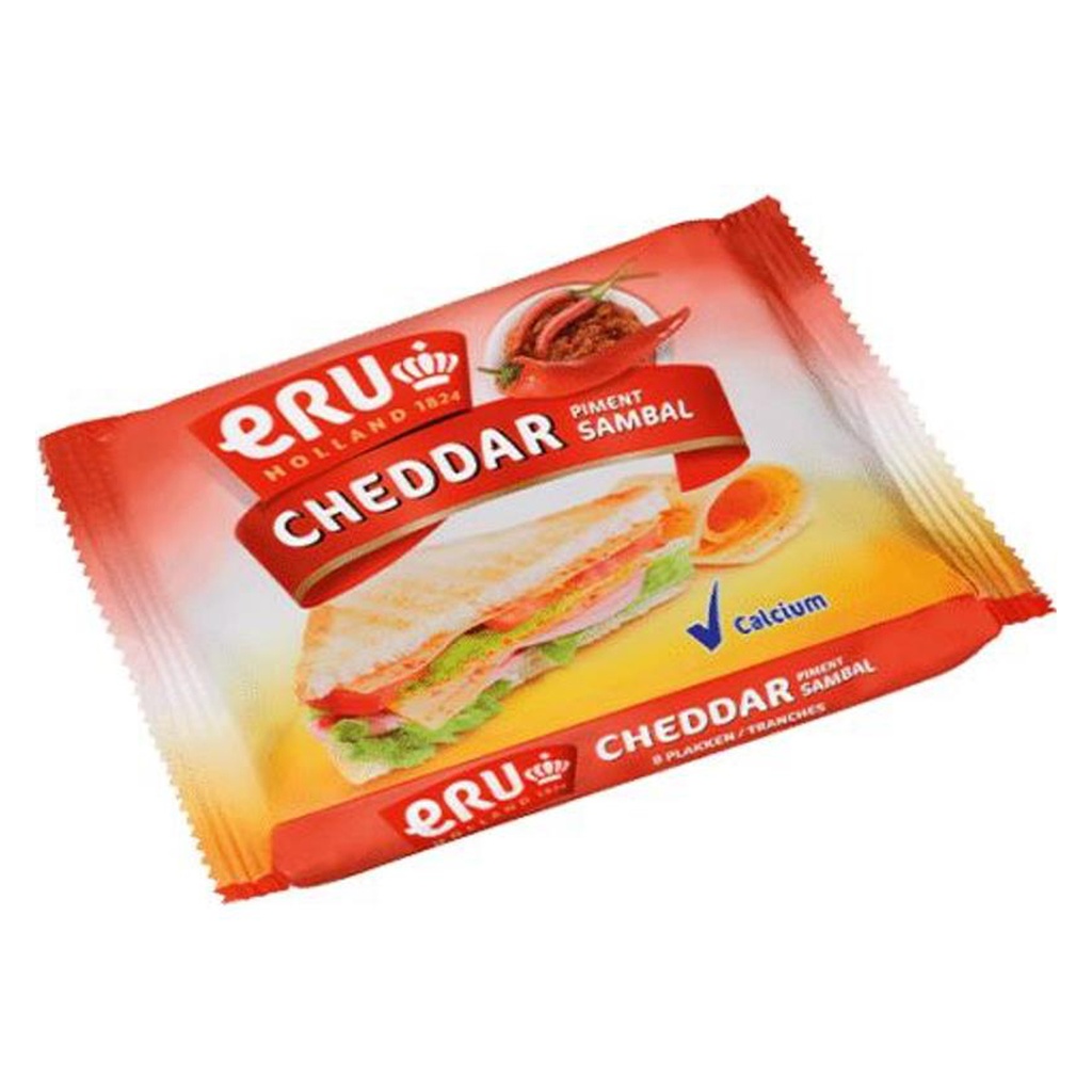 Cheddar Slices Sambal Eru 150 gr
