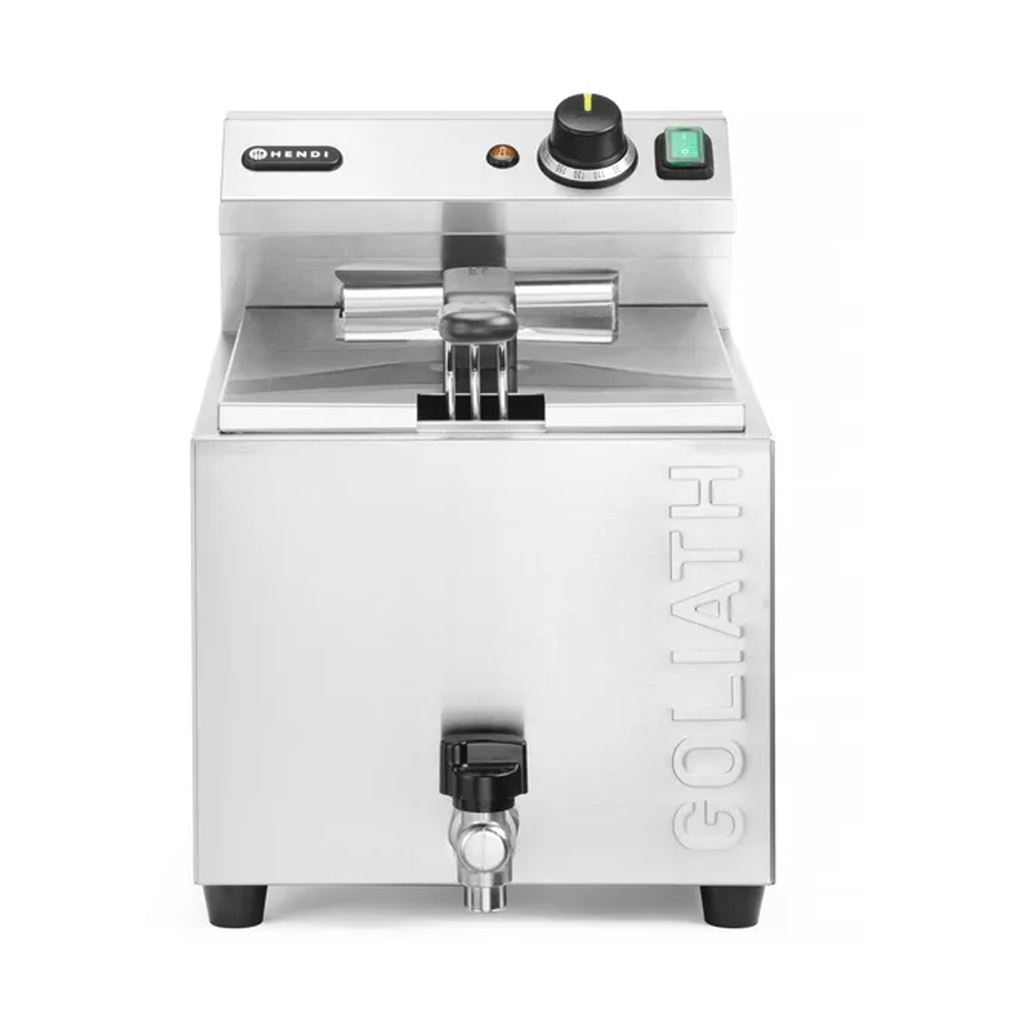 215012 Friteuse à Induction 8 L - Profi Line Avec Robinet de Vidange Hendi