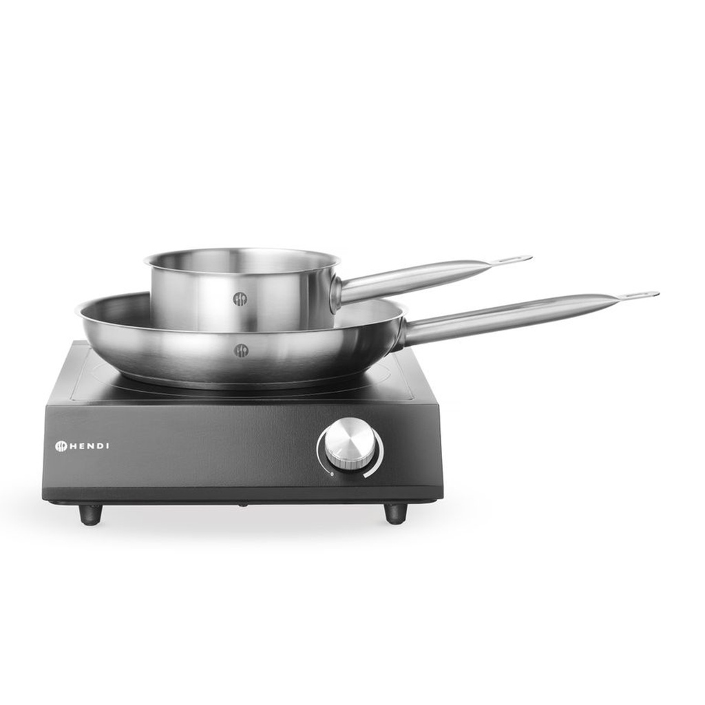 239889 Inductie kookplaat 3500W + Steelpan + Koekenpan Hendi