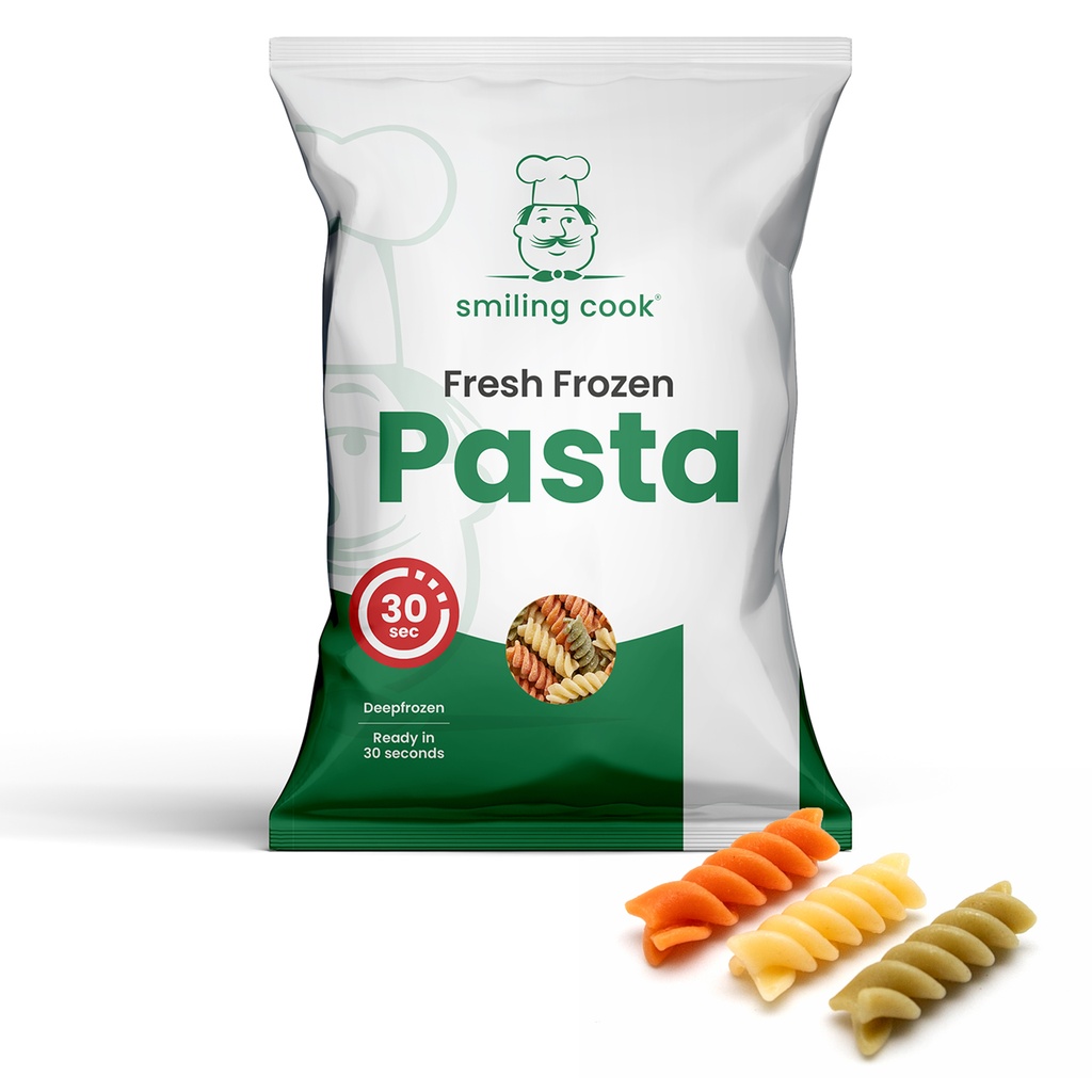 Pasta Fusilli Tricolore Smiling Cook 4 x 2 kg