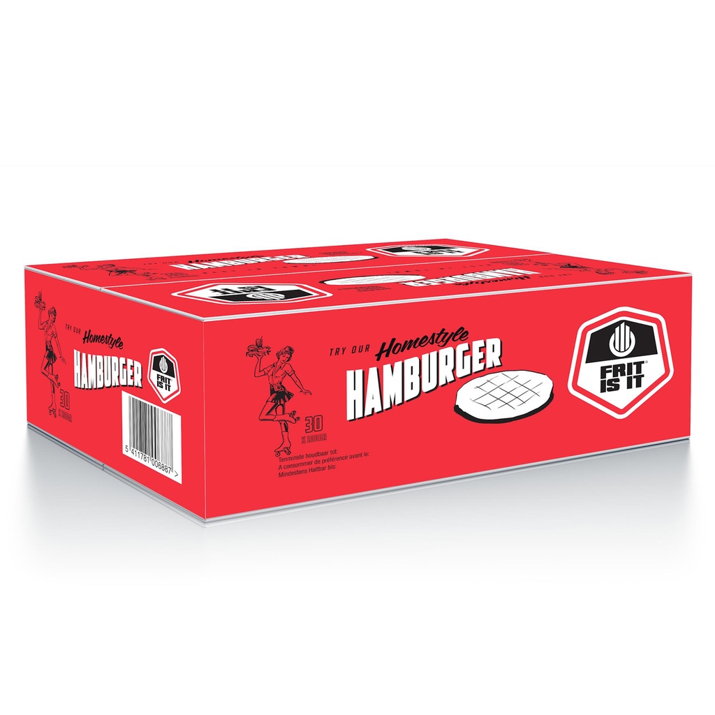 Hamburger Rouge + Frit Is It 30 x 100 gr