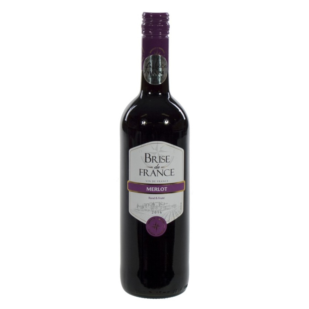Wijn Brise De France Merlot Schroefdop 6 x 75 cl