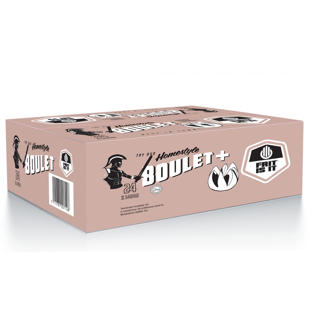 Boulette + Frit is it halal 24 x 140 gr