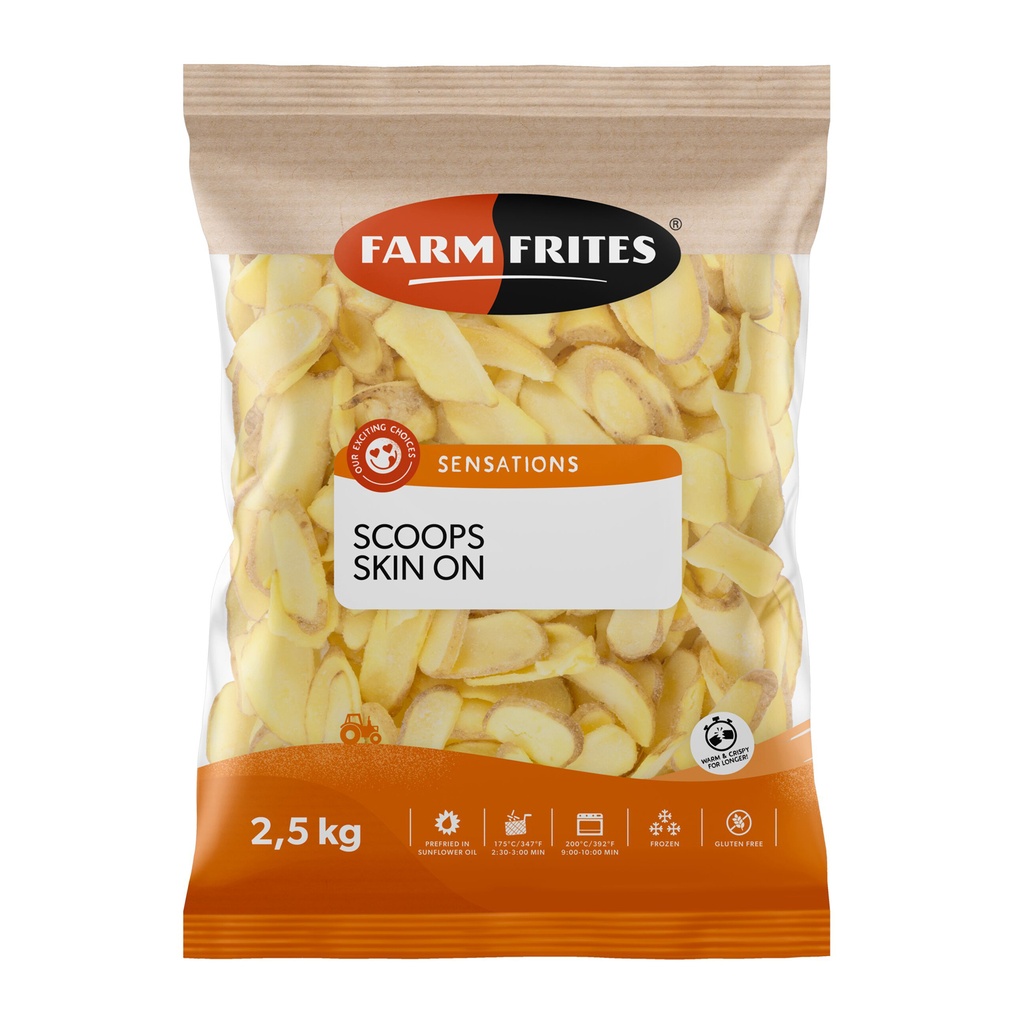 Frites Scoops Skin On Farm Frites 2,5 kg 
