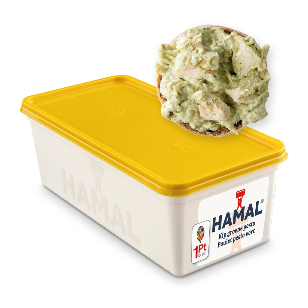 Salade de poulet au pesto vert Hamal – Barquette 1 kg