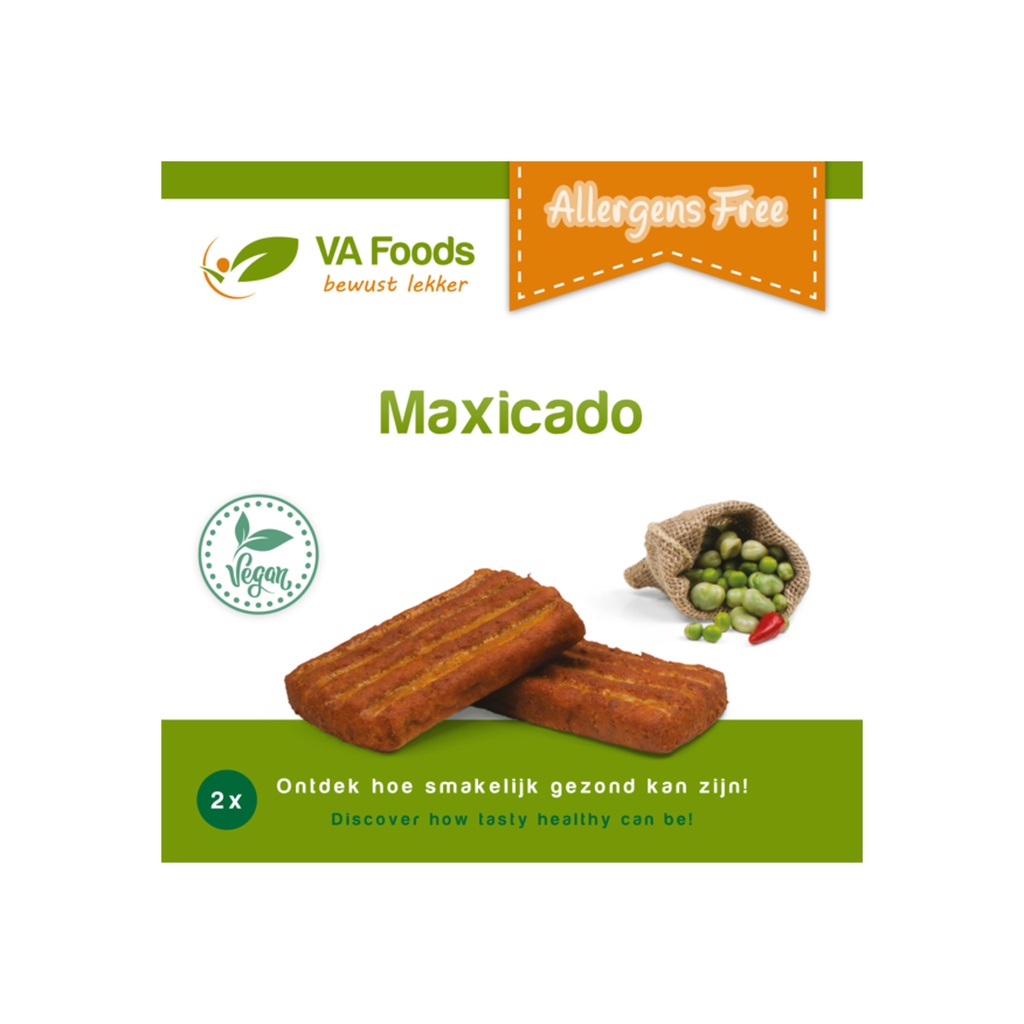 MAXICADO VEGAN GLUTEN-EN ALLERGENENVRIJ 2X93GR VA FOODS