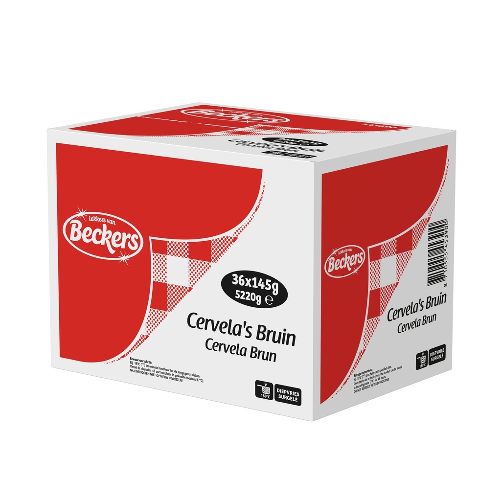 Cervela Bruin Beckers 36 x 145 gr (kopie)