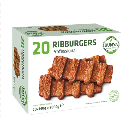 Rib Burger Halal Dunya 20 x 140 gr