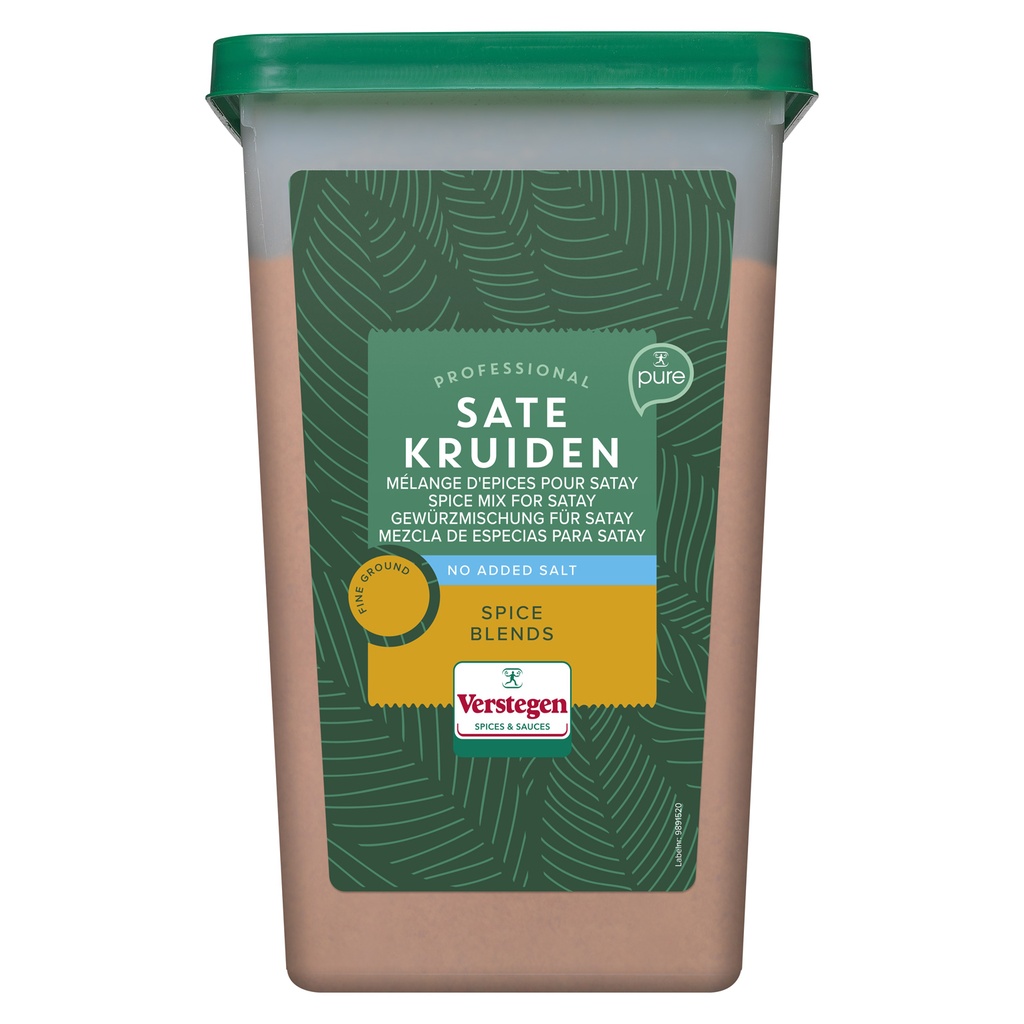 Mélange d'épices pour saté sans sel Pure Verstegen 1.5 kg