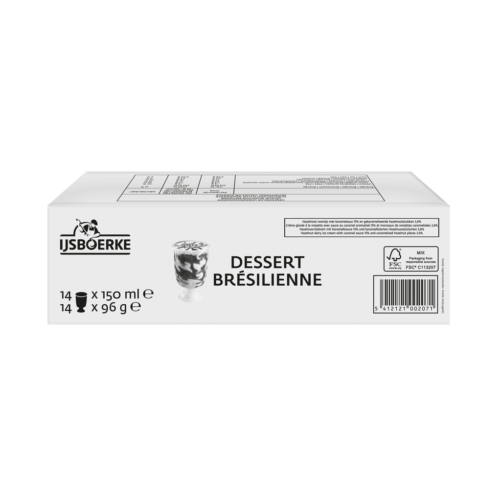 Dessert Bresilienne Ijsboerke 14 x 150 ml