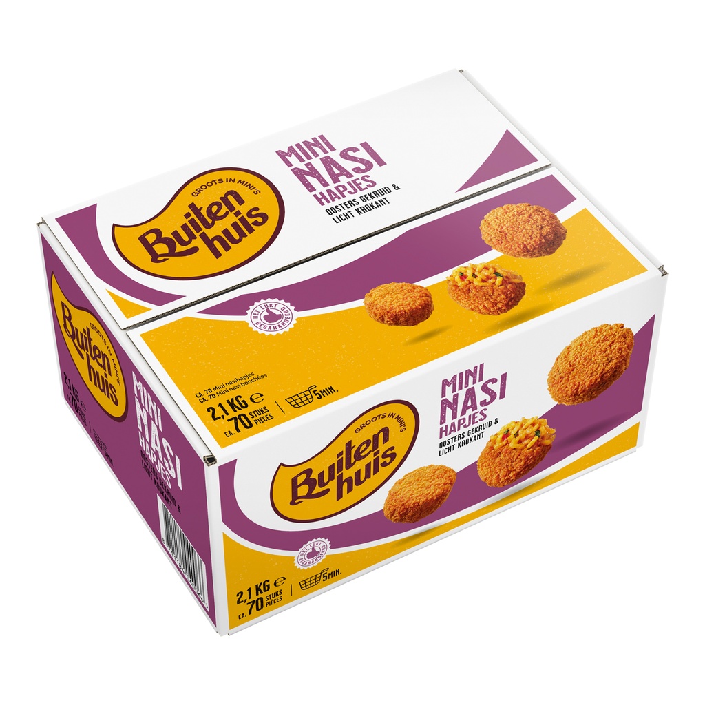 Mini Nasi Boulette Buitenhuis 70 x 30 gr