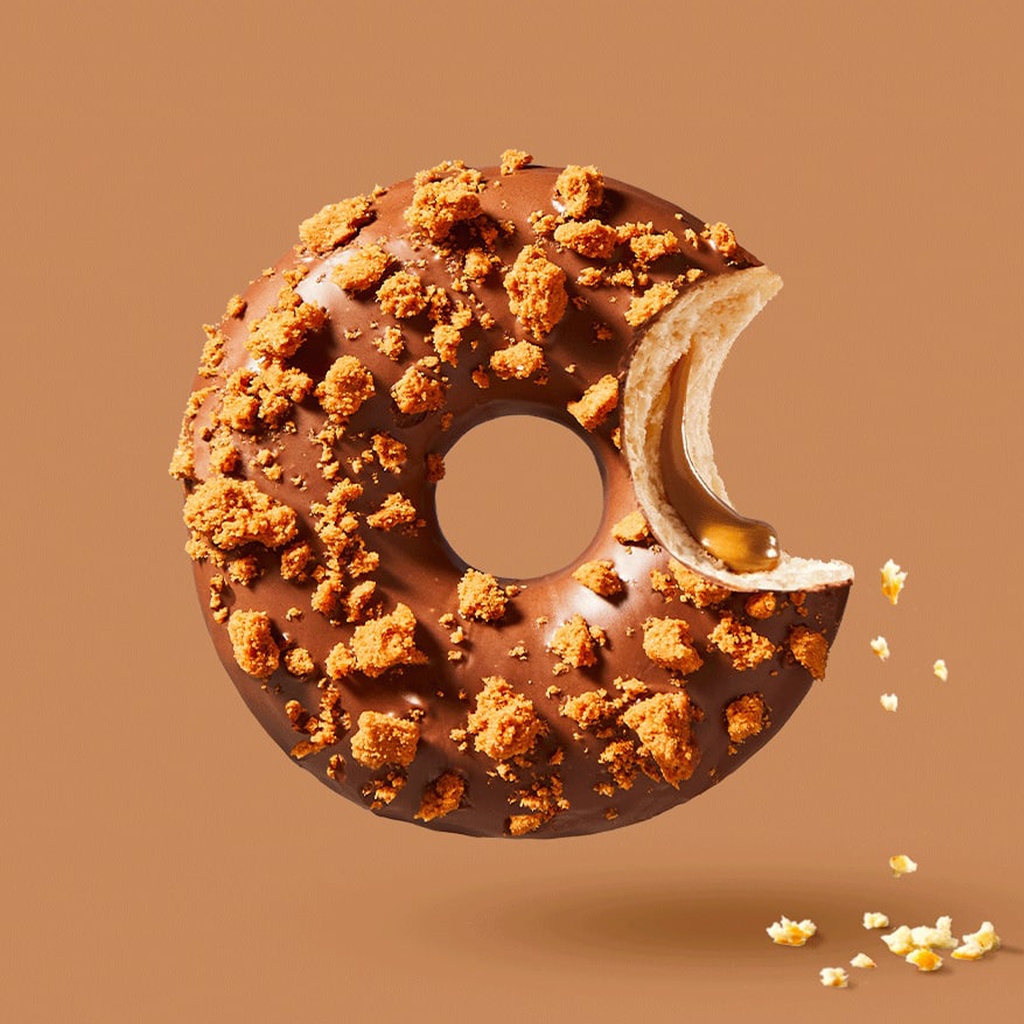 1193 Donut Lotus Biscoff Gevuld / Kruimelspeculoos La Lorraine 48 x 69 gr