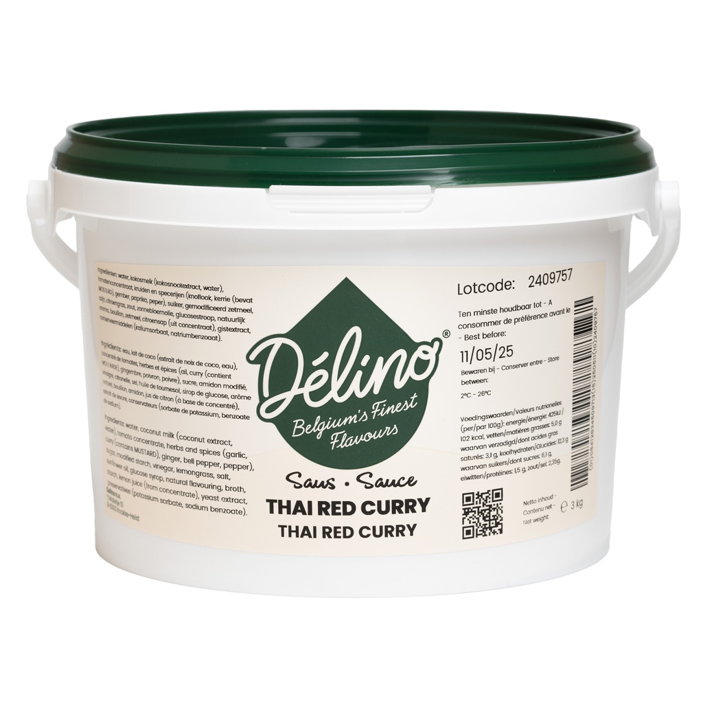 Thai Red Curry Seau Delino 3 kg