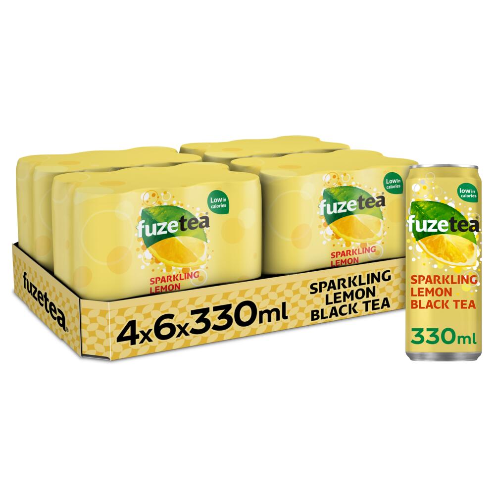 Fuze Tea Black Tea Peach Rose No Sugar Pet 24 x 40 cl