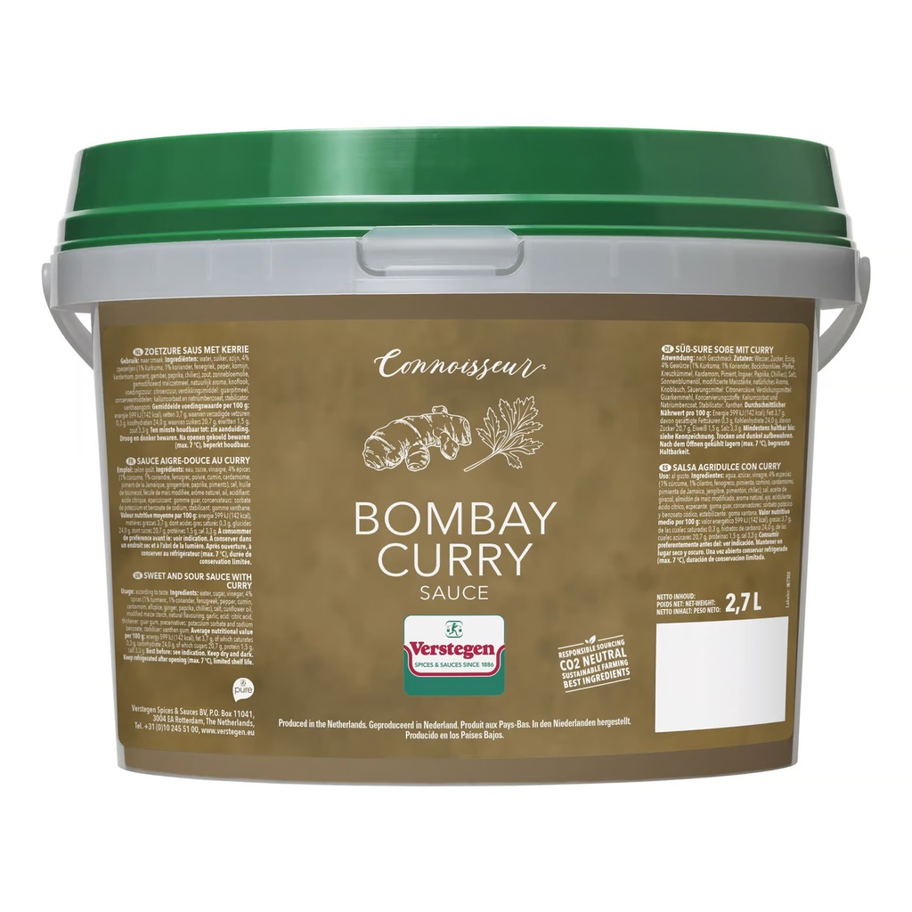 Connoisseur Bombay Curry Sauce Verstegen 2,7 L
