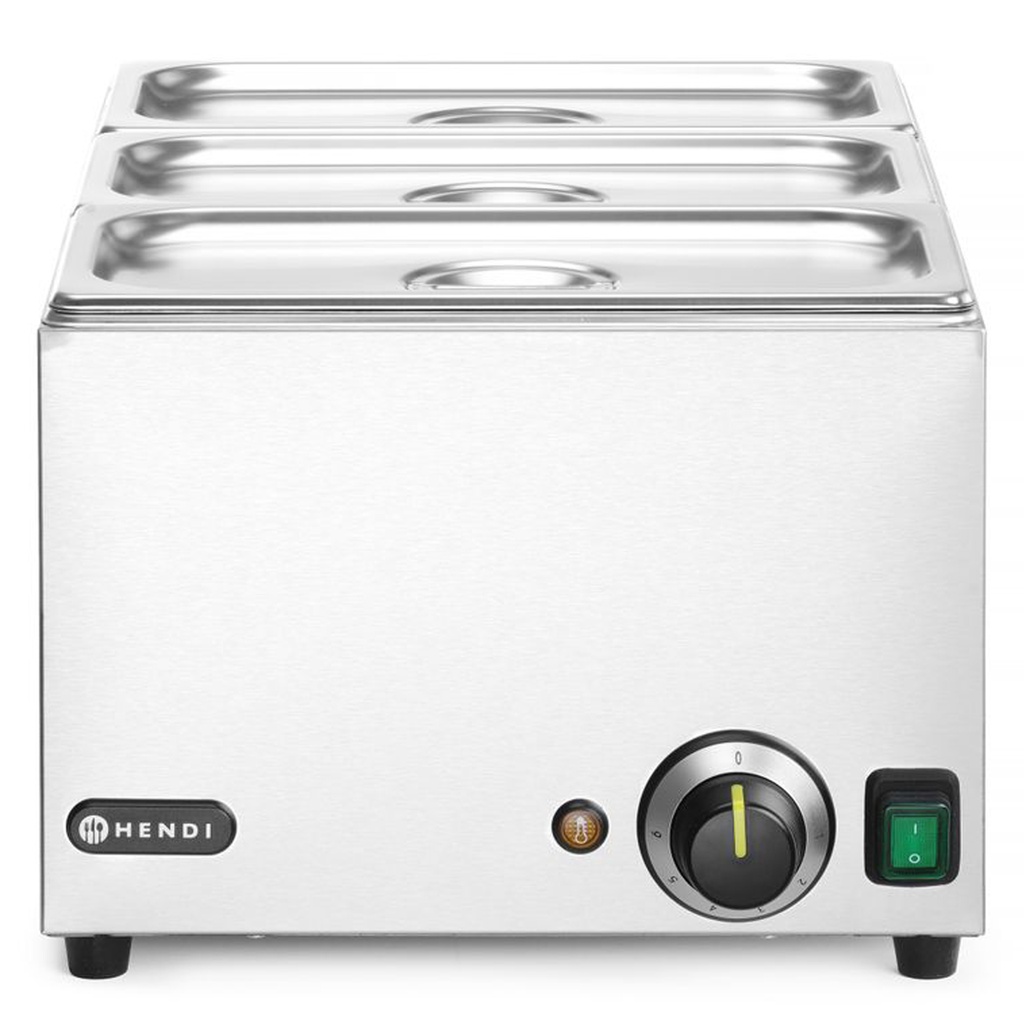 238967 Bain Marie Ranger 3 x GN 1/3 + couvercle Hendi