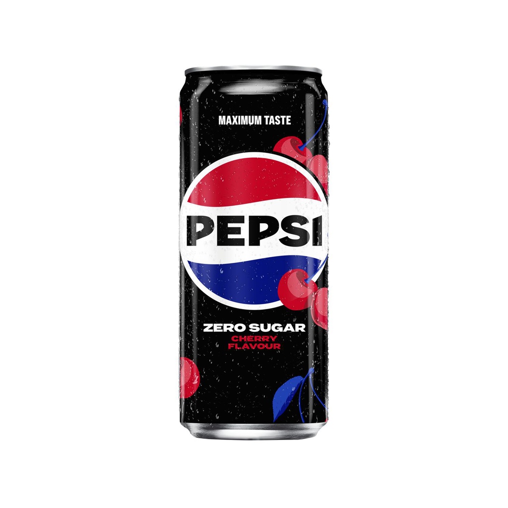 Pepsi Zero Cherry Sleek Can 24 x 33 CL