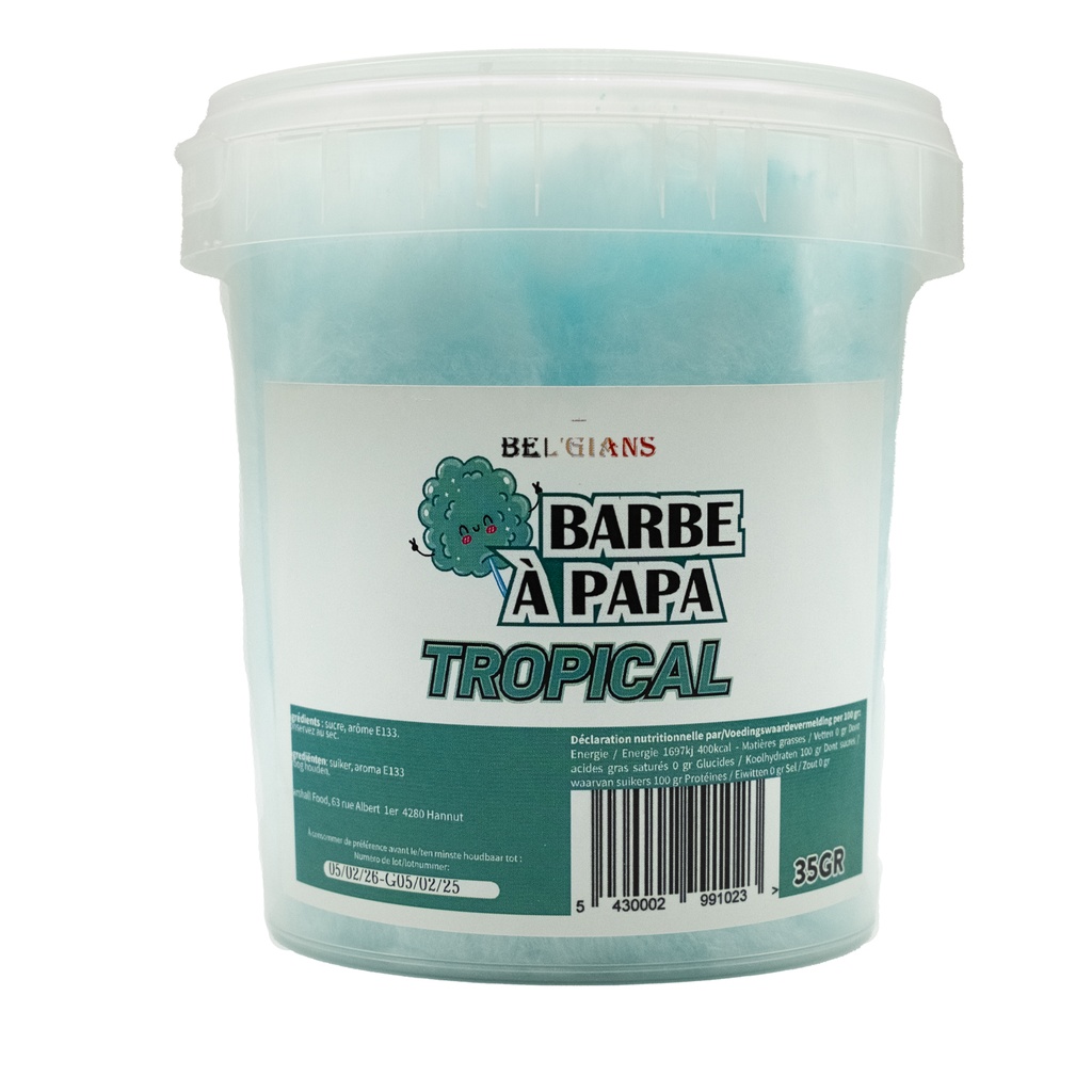 Barbe à Papa Tropical Bel'Gians 35 gr