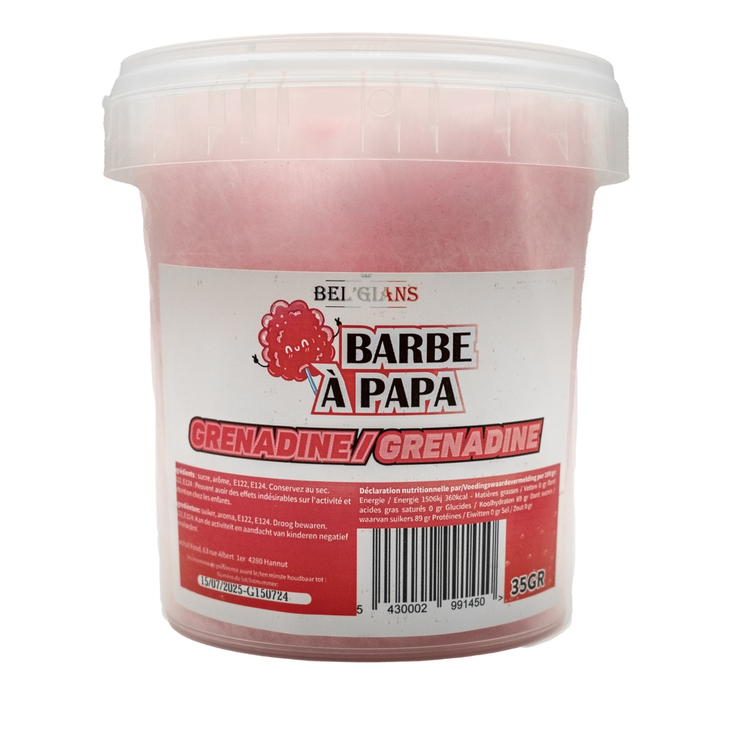 Barbe à Papa Grénadine Bel'Gians 35 gr