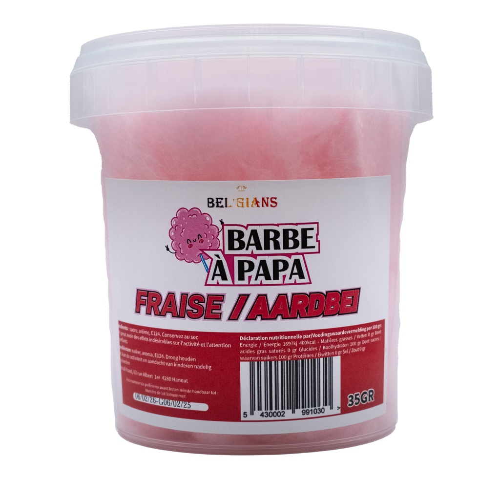 Barbe à Papa Fraise Bel'Gians 35 gr
