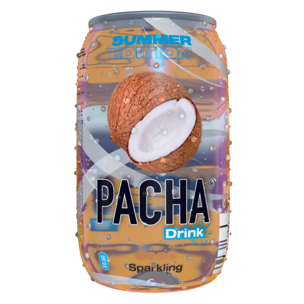 Pacha Drink Coco Sparkling Canette 24 x 33 cl