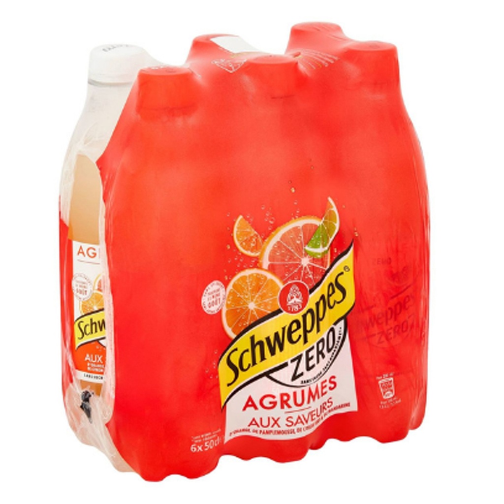Schweppes Agrum Zero Pet 4 x 6 x 50 cl