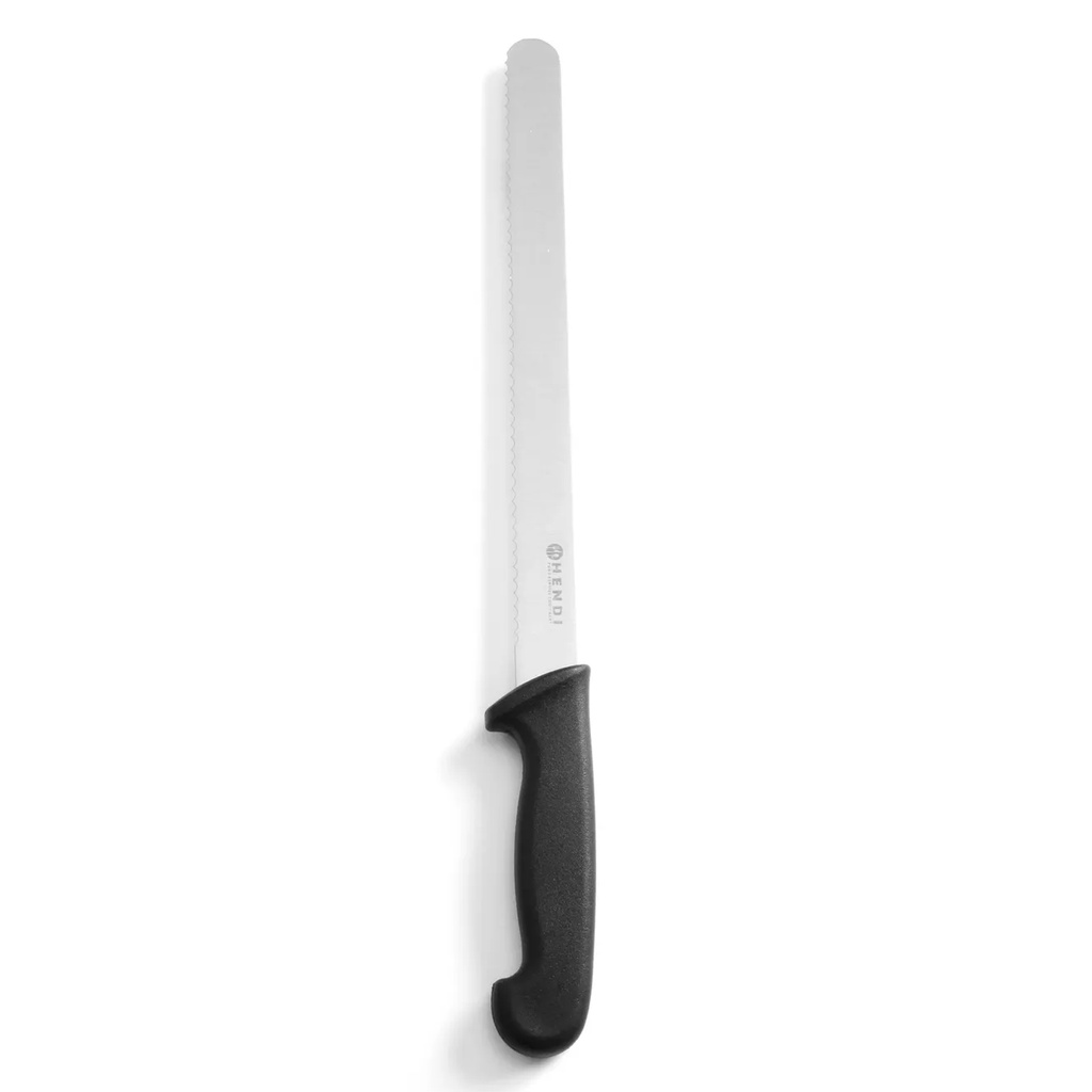 843000 Couteau à Pain 250/380 mm Inox Manche Noir PP Hendi 1 pc