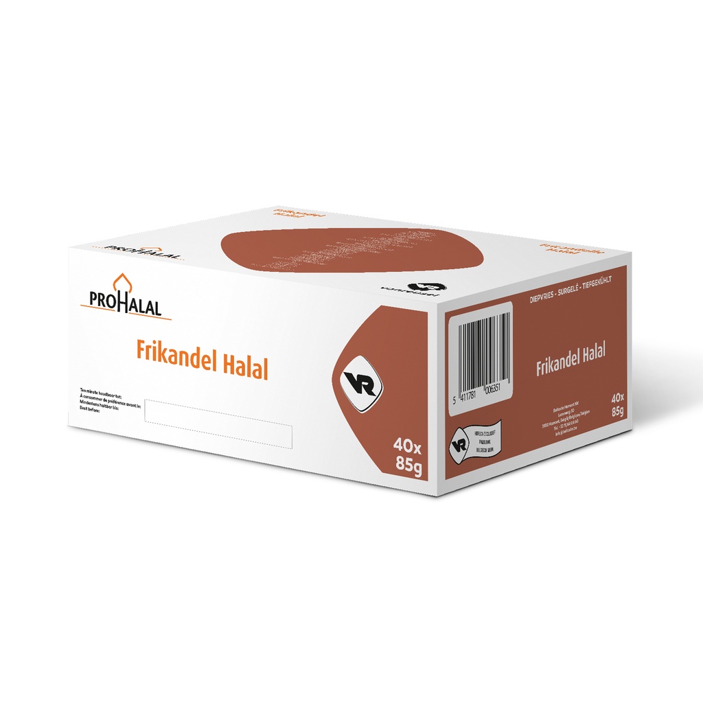 Fricandelle Prohalal Vanreusel 40 x 85 gr