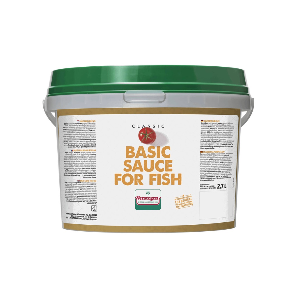 Sauce de base pour poisson Verstegen 2,7 L